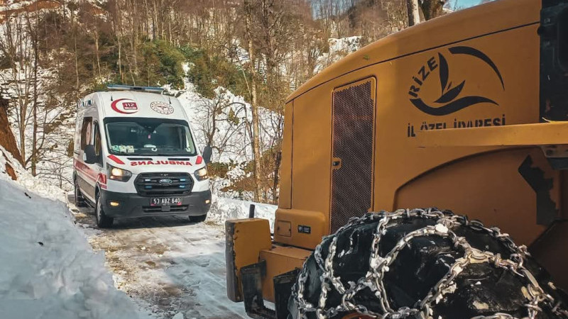 Rize Sağlık ekiplerinin 13 çağrısına müdahale edildi